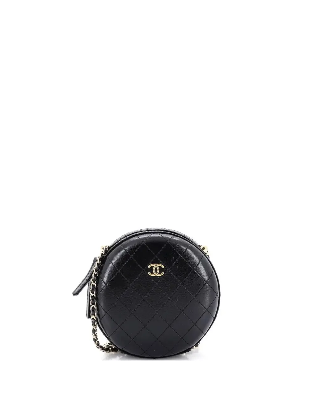 Chanel Round Chain Crossbody Bag #260879C24B